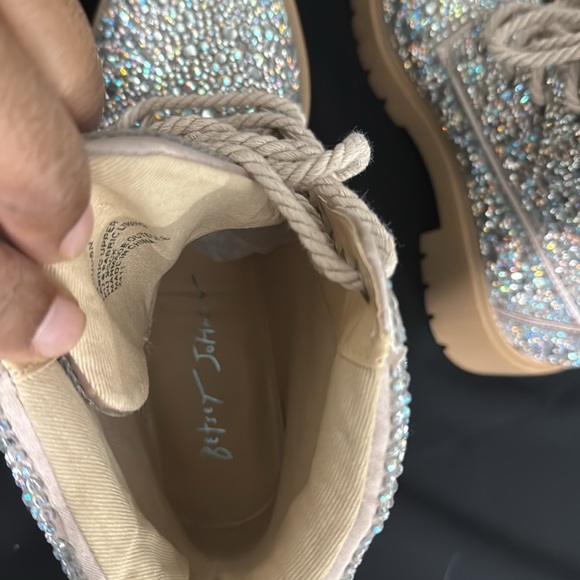 NWOB BETSY JOHNSON RHINESTONE BOOTS SZ 6 - Picture 8 of 9